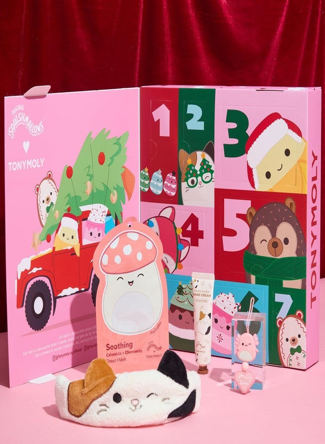 TONYMOLY x Squishmallows Advent Calendar 2025 – 7-Day Skincare Advent Calendar with Hand Cream, Lip Gloss, Sheet Masks & Cute advent calendar for girls - Image 4